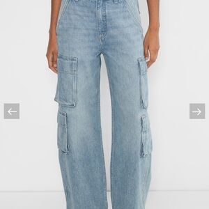 Aritzia. Denim Forum The '90s Millie Hi-rise Cargo Jean